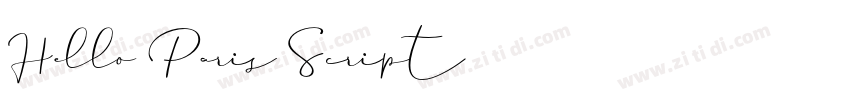 Hello Paris Script字体转换 Hello Paris Script字体转换